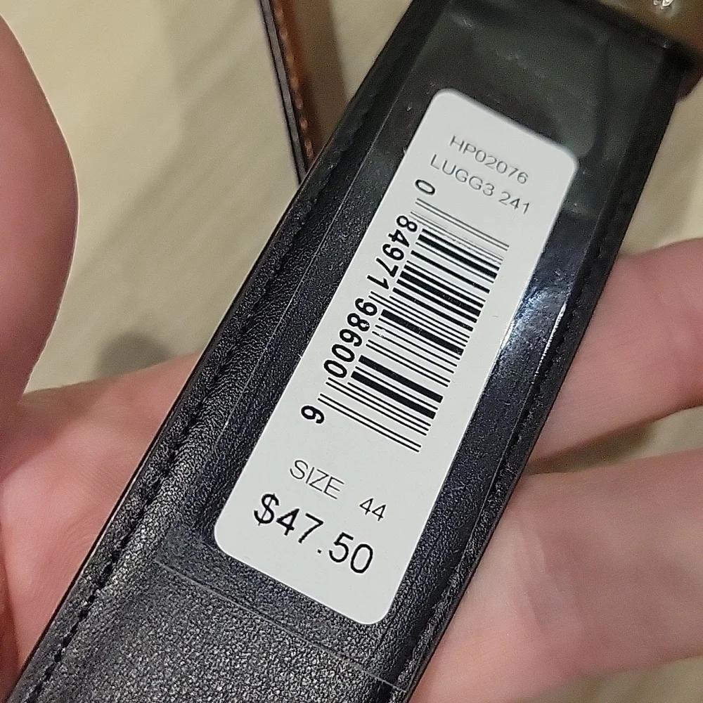 NEW! PERRY ELLIS Men's Reversible Belt Black/Brown 44.